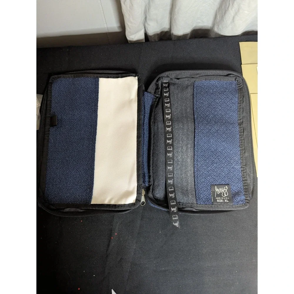 Gregg XL fabric‎ bible cover case ENTER HIS GATES with THANKSGIVING Psalm 100:4